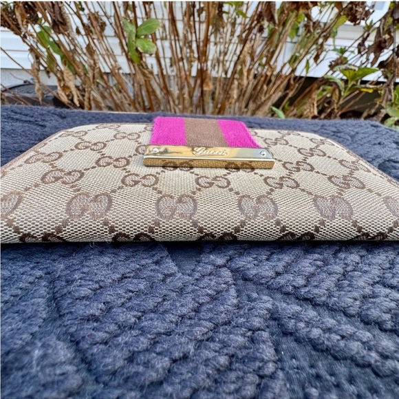 Authentic Gucci GG Monogram Continental Long Wallet - Picture 2 of 12